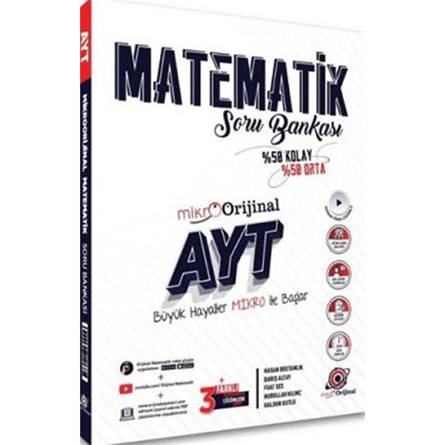 Orijinal Yayınları Mikro AYT Matematik Soru Bankası
