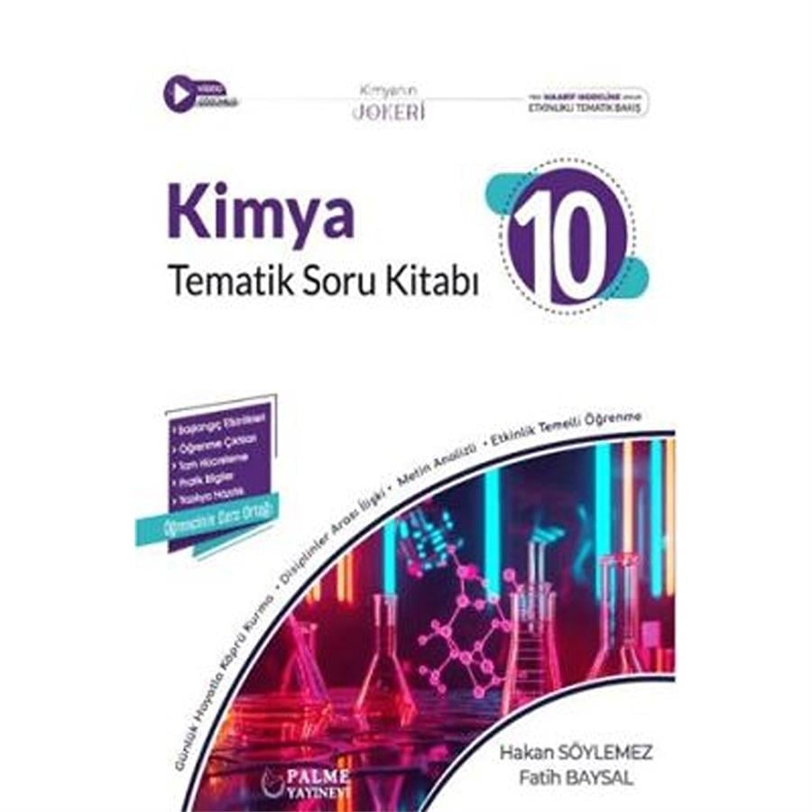 Palme 10.Sınıf Joker Kimya Soru Kitabı Tematik 