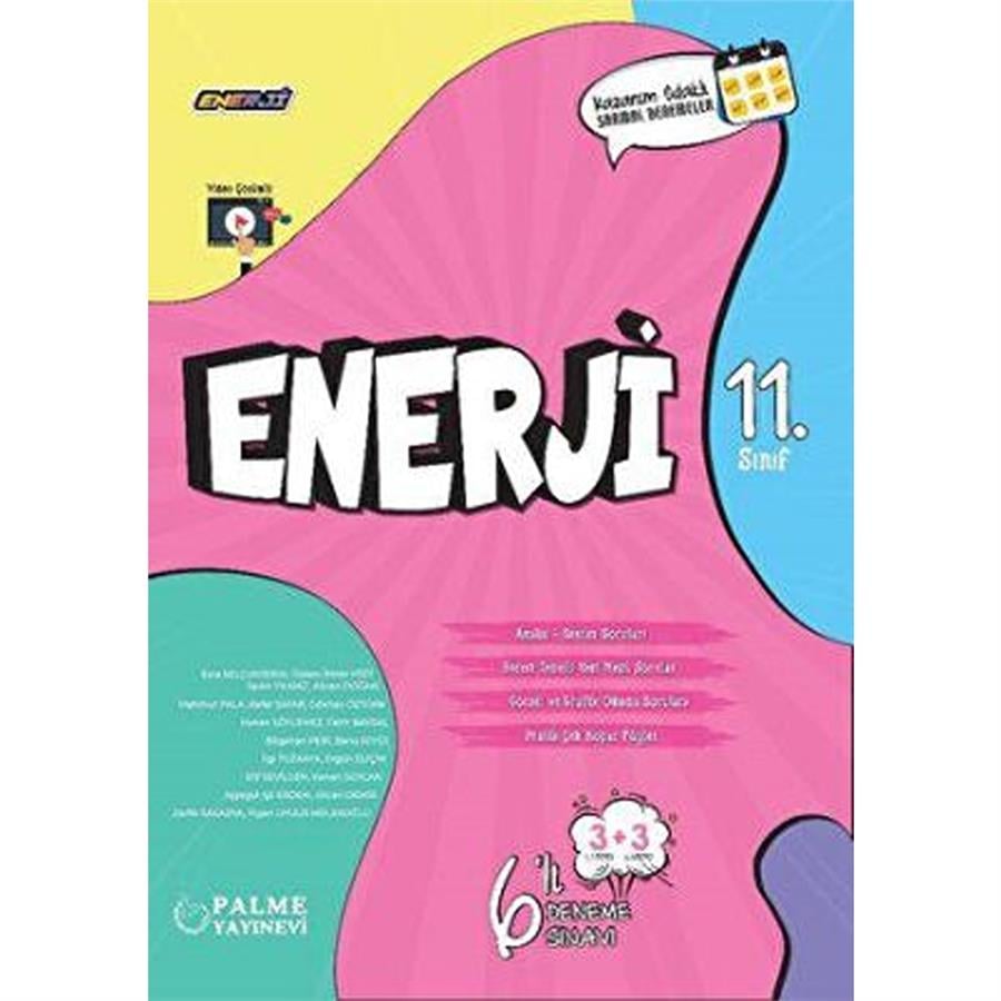 Palme 11.Sınıf Enerji 6 Deneme Sınavı 