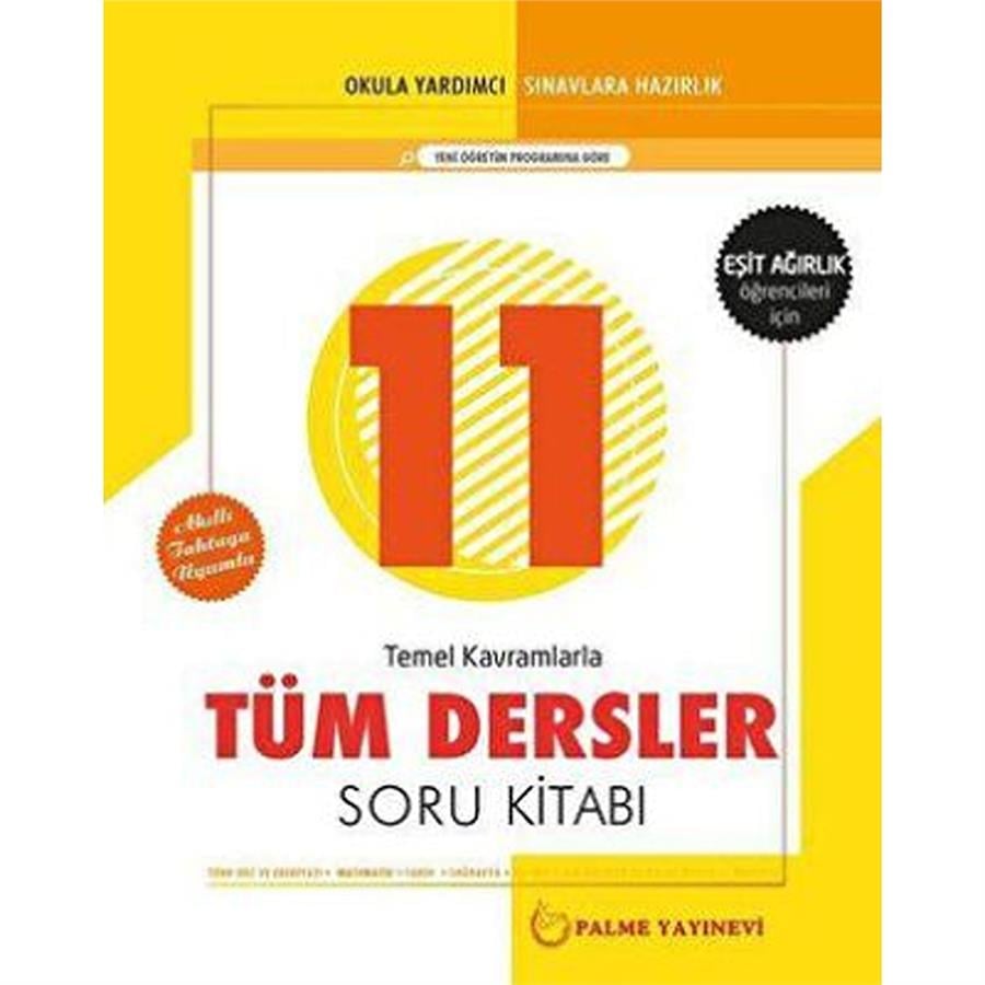 Palme 11.Sınıf Tüm Dersler Soru (Eşit Ağırlık)