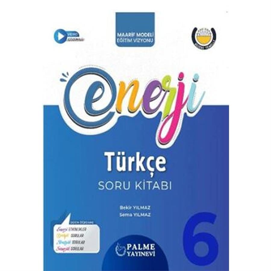 Palme Yayınları 6. Sınıf Enerji Türkçe Soru Kitabı