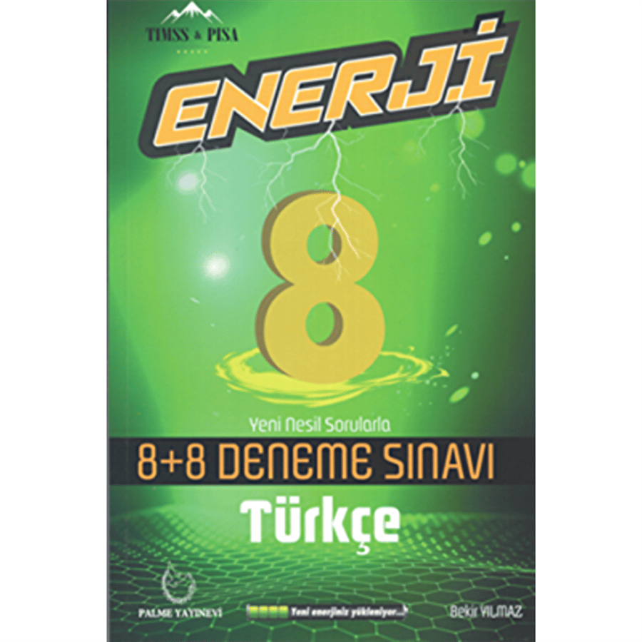 Palme Yayınları 8. Sınıf Enerji Türkçe 8+8 Deneme Sınavı