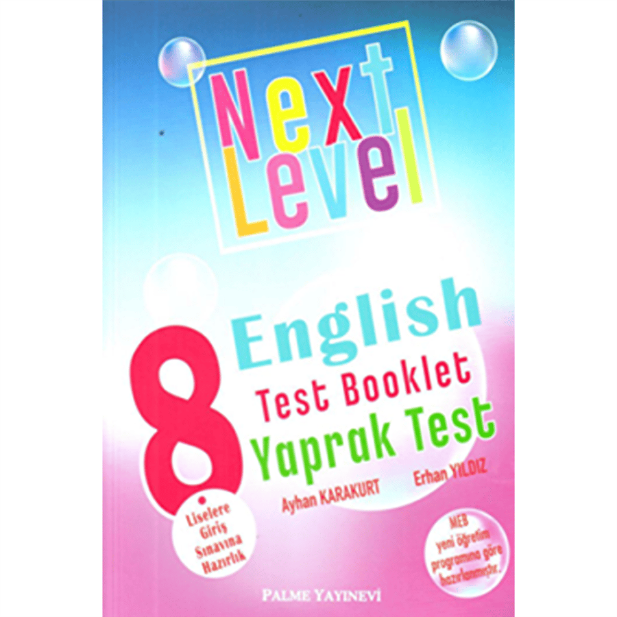 Palme Yayınları 8. Sınıf Next Level English Test Booklet Yaprak Test