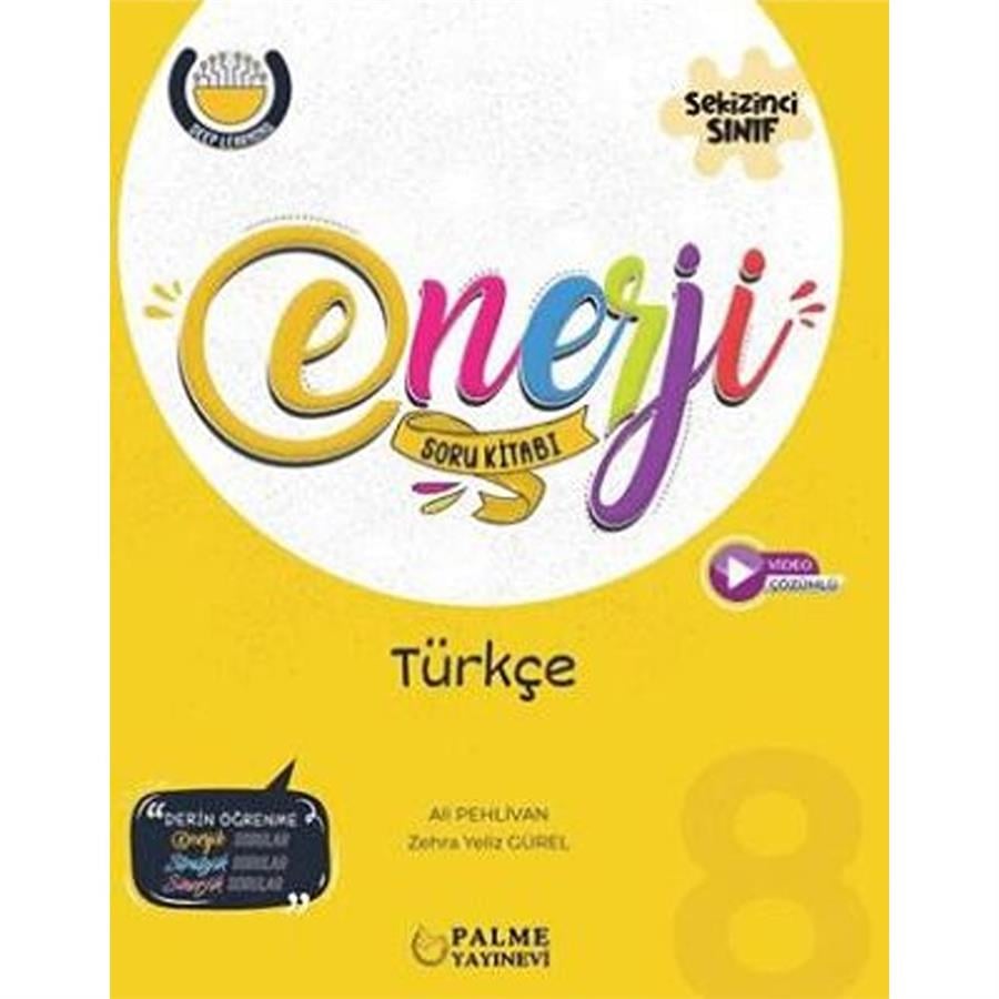 Palme Yayınları 8. Sınıf Enerji Türkçe Soru Kitabı