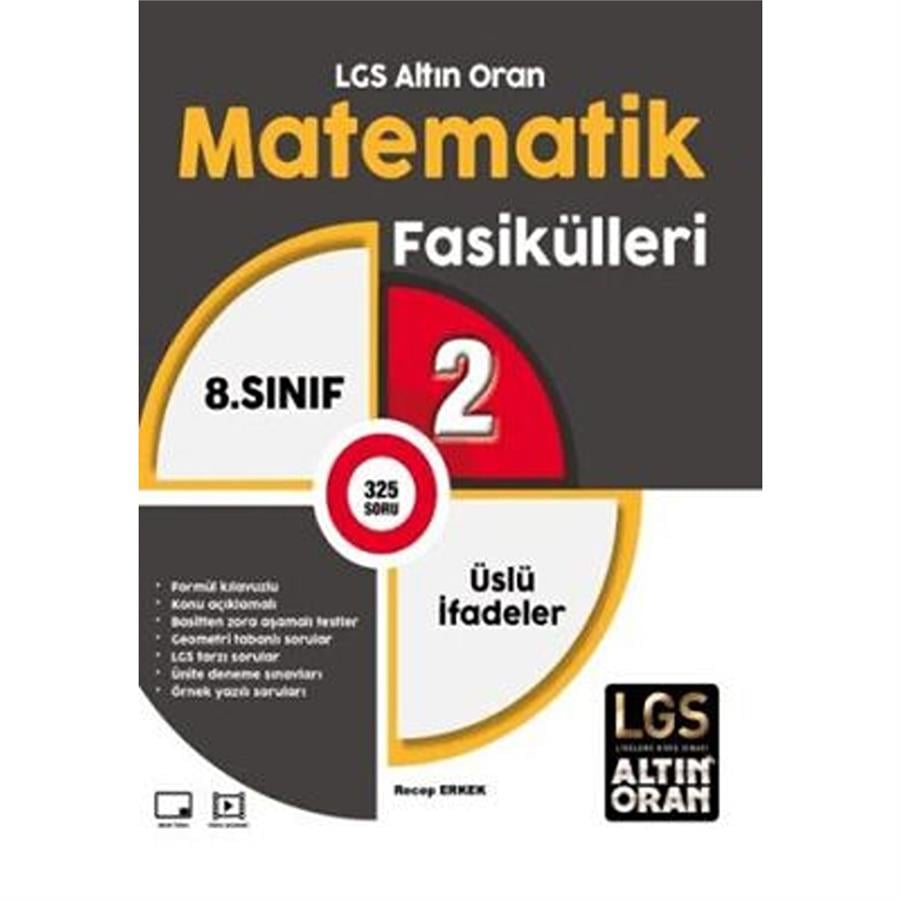 Palme Yayınları Borealis Yayıncılık LGS Altın Oran Matematik Fasikülleri 2 Üslü İfadeler