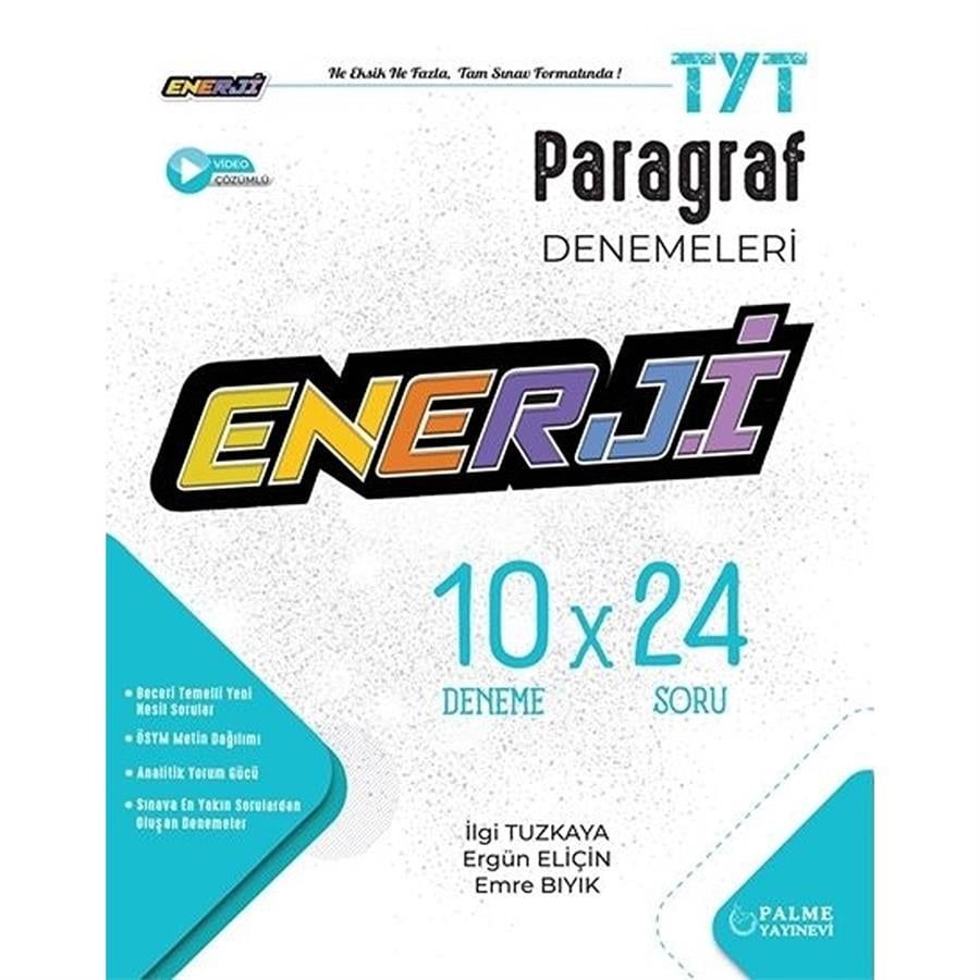 Palme Yayınları Enerji TYT Paragraf 10 Deneme Sınavı