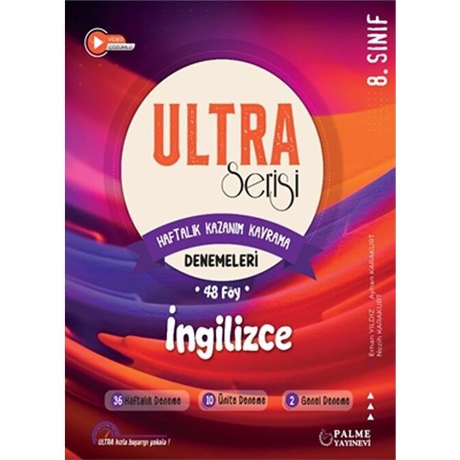 Palme Yayınları Ultra Serisi 8.Sınıf İngilizce Deneme Kitabı 48 Föy