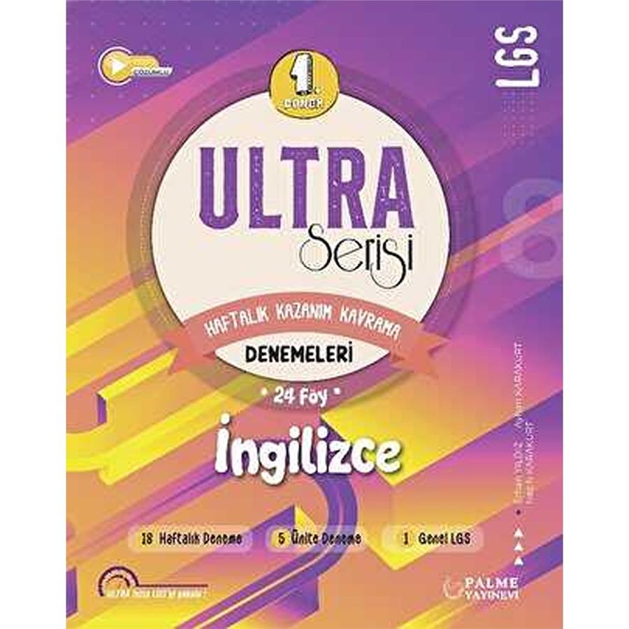 Palme Yayınları Ultra Serisi LGS 1. Dönem İngilizce Denemeleri