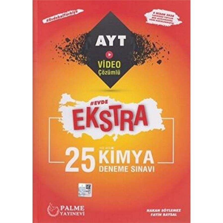 Palme Yayınları YKS AYT Ekstra Kimya 25 Deneme Sınavı