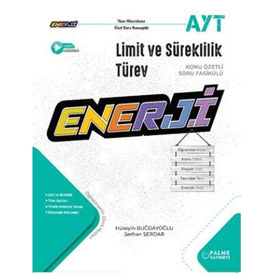 Palme Yayınları YKS AYT Enerji Limit ve Süreklilik Konu Özetli Soru Fasikülü