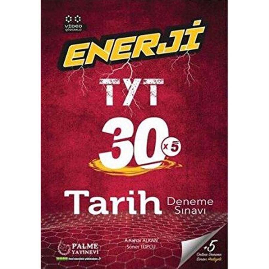 Palme Yayınları YKS TYT Enerji Tarih 30 Deneme Sınavı Video Çözümlü