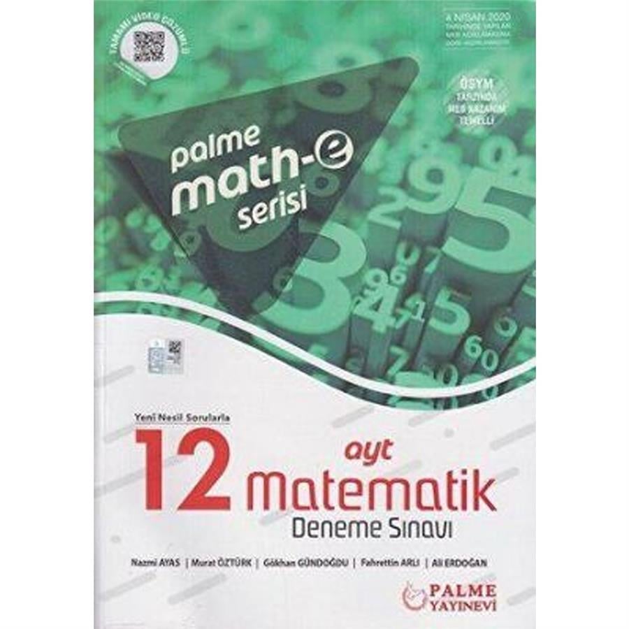 Palme Yks Ayt Matematik 12 Deneme Sınavı Ekstra Math-E Serisi 