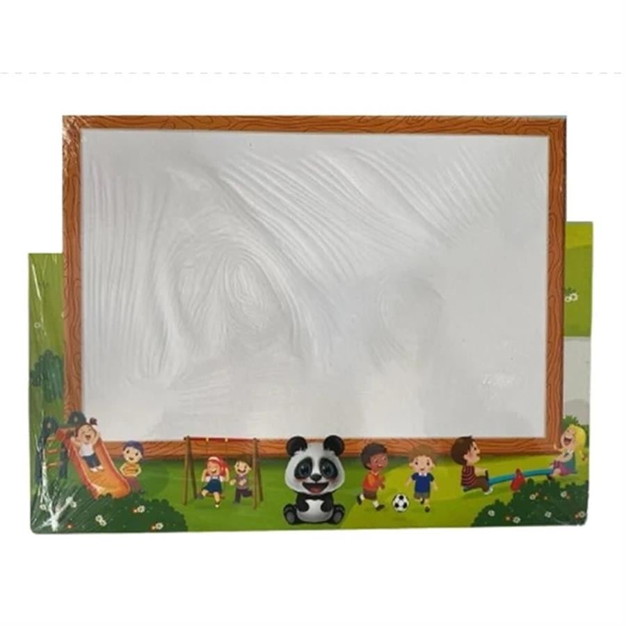 Panda Animasyonlu Park Yazı Tahtası Ahşap 23X33