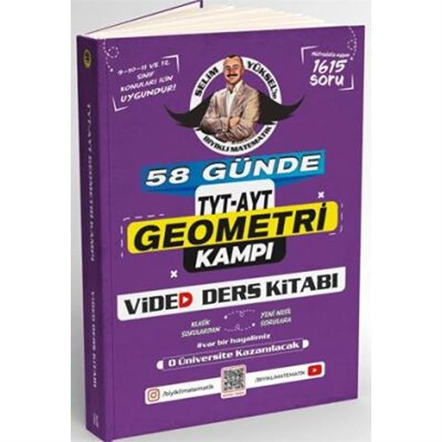 Paraf Akademi 58 Günde TYT AYT Geometri Kampı Video Ders Kitabı