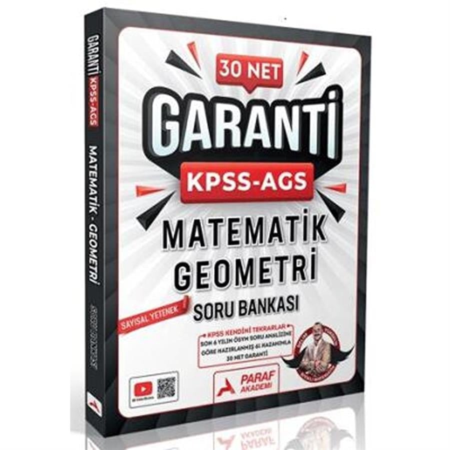 Paraf Akademi KPSS-AGS 30 Net Matematik Geometri Soru Bankası