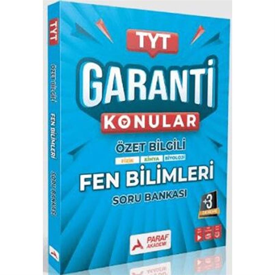 Paraf Akademi TYT Fen Bilimler Garanti Konular Soru Bankası