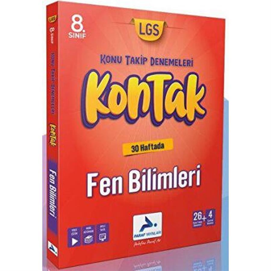 Paraf Yayınları 8. Sınıf Fen Bilimleri 30 Kontak Deneme