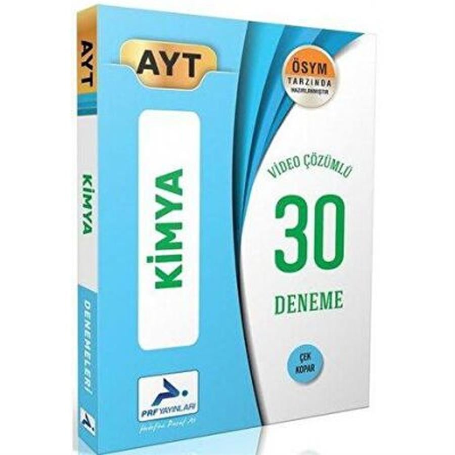 Paraf Yayınları AYT Kimya Video Çözümlü 30 Deneme