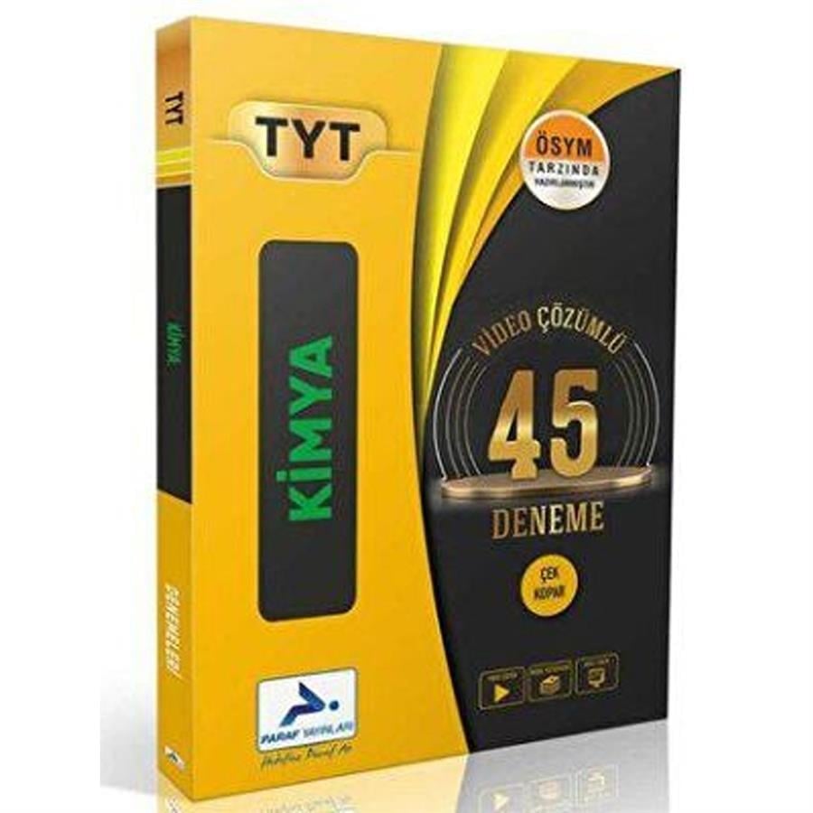 Paraf Yayınları TYT Kimya Video Çözümlü 45 Deneme