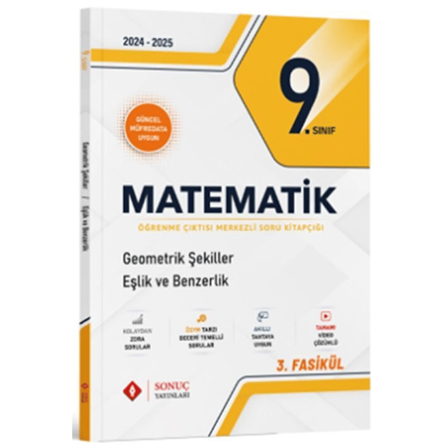 Sonuç Yayınları 9. Sınıf Matematik Geometrik Şekiller Eşlik ve Benzerlik