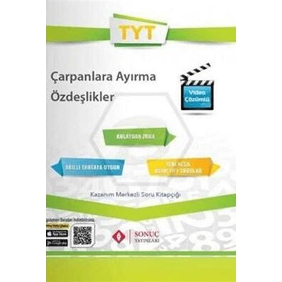 Sonuç Yayınları TYT Çarpanlara Ayırma Özdeşlikler