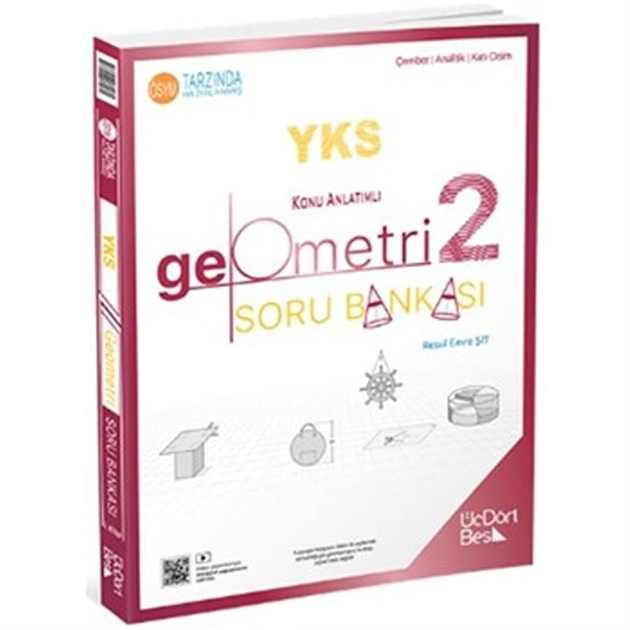 ÜçDörtBeş Yayınları TYT AYT Geometri Soru Bankası 2. Kitap