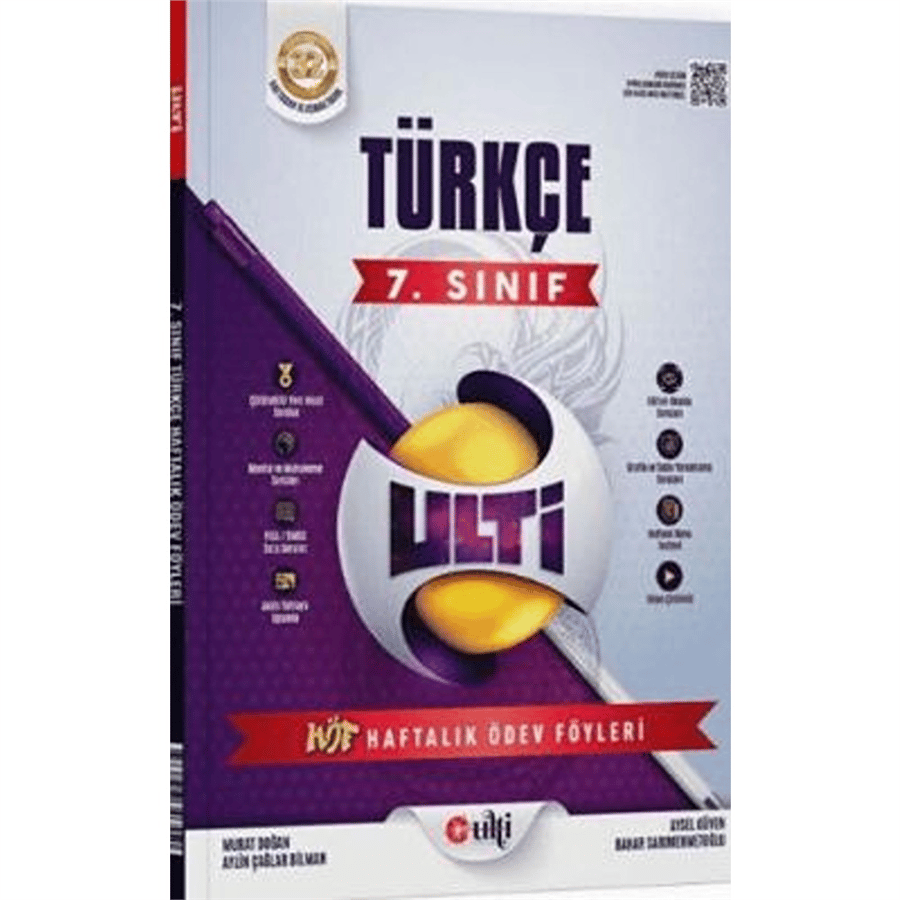 ULTİ Ulti Yayınları 7. Sınıf Türkçe Haftalık Ödev Föyleri
