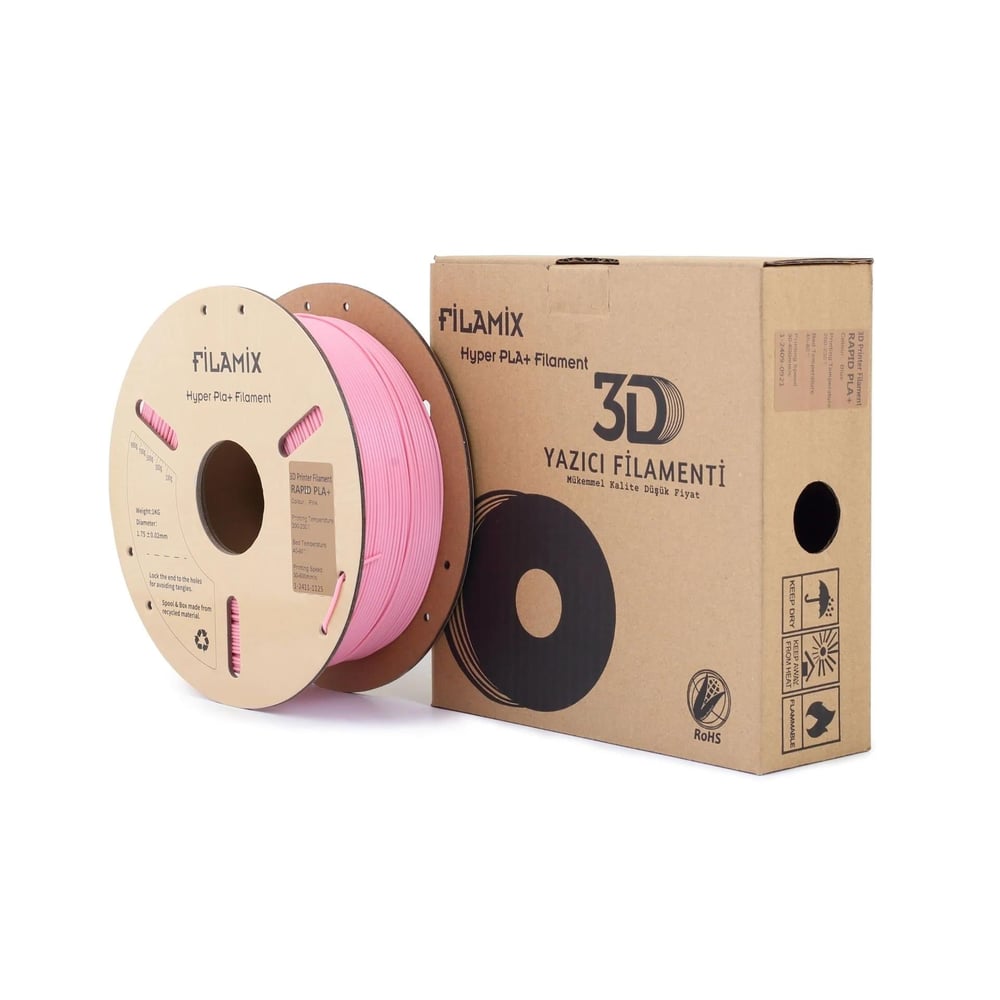 Filamix Hyper PLA+ Filament 1.75 mm 1 Kg - Pembe