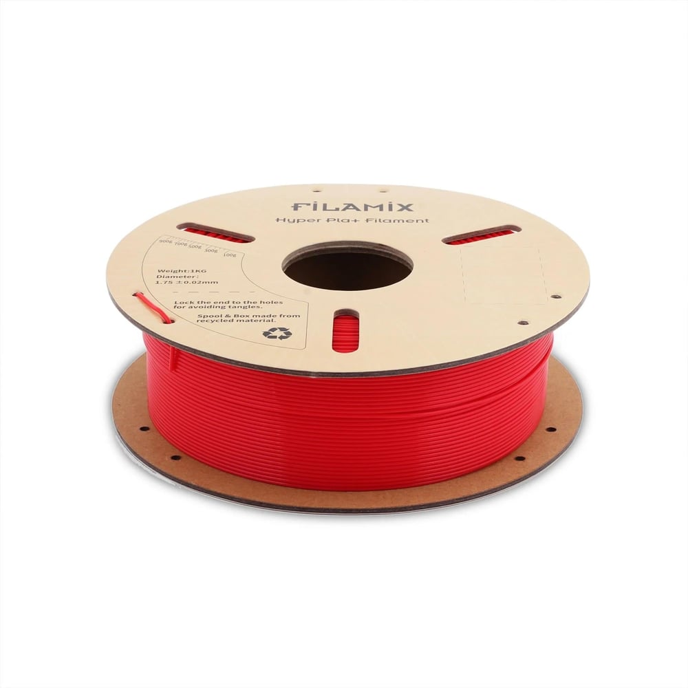 Filamix Hyper PLA+ Filament 1.75 mm 1 Kg - Ateş Kırmızı