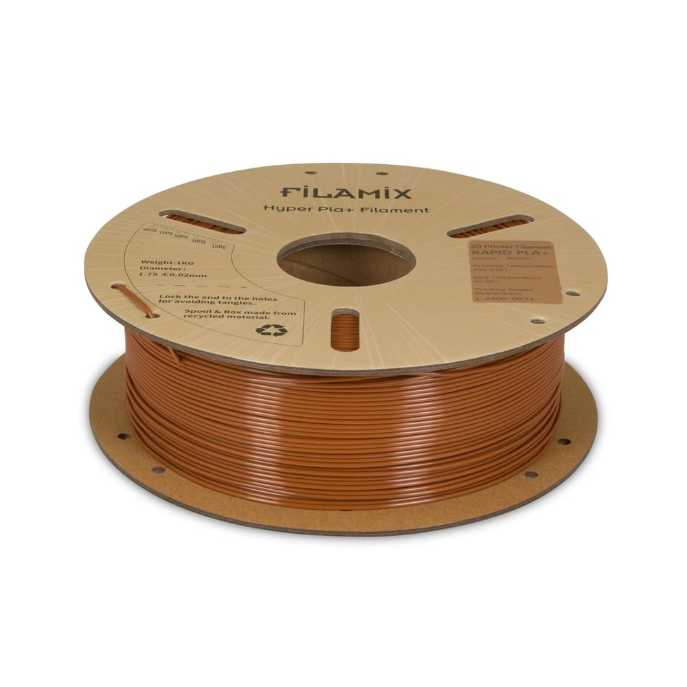 Filamix PLA+ Filament 1.75 mm 1 Kg - Kahverengi