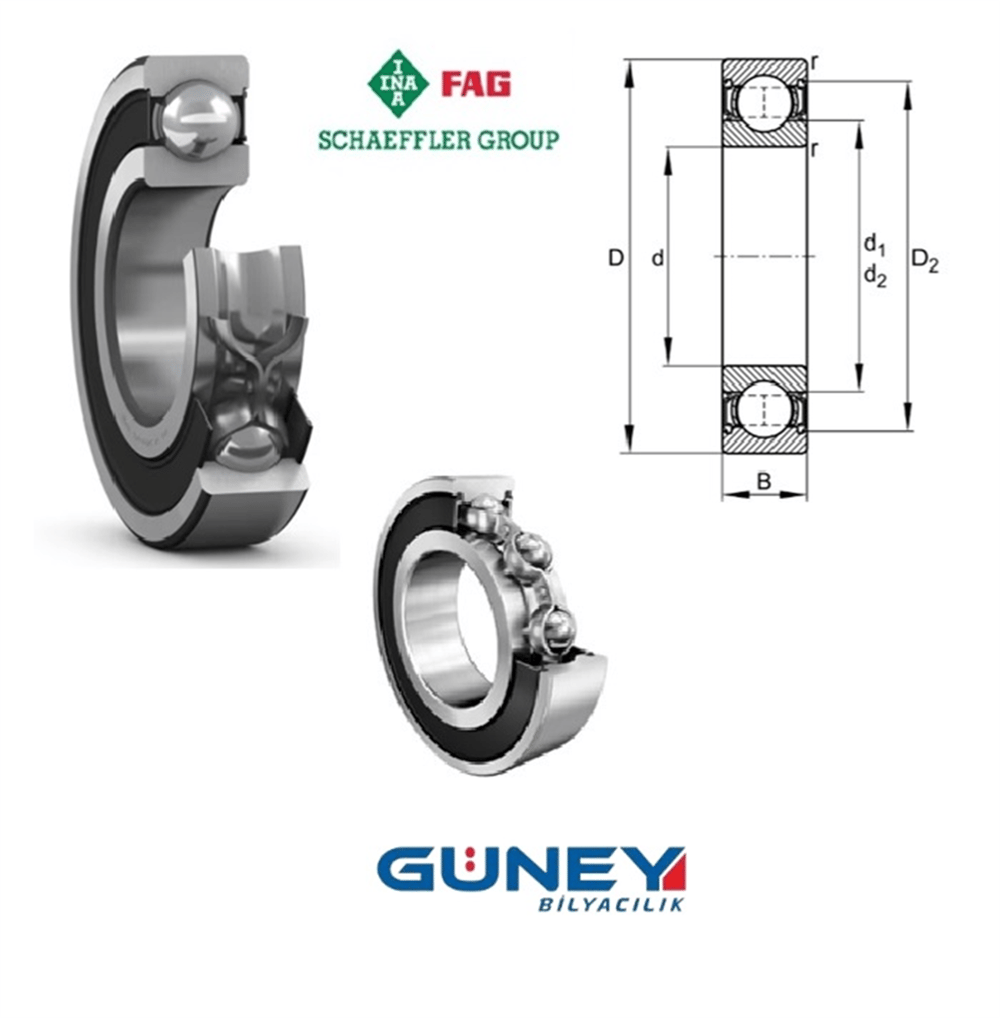6252RS 5x16x5 Minyatür Rulman