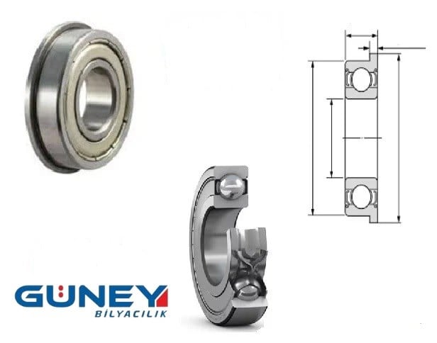 F623ZZ 3X10X4 RF-1030ZZ Minyatür Rulman