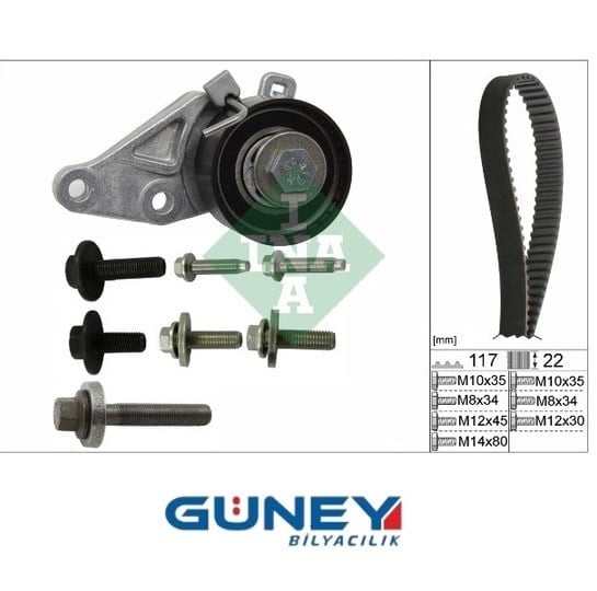 FORD FIESTA IV-V-FOCUS II-FUSION  KTB286 117SP220H  K025433XS TS-072  VKMA04222