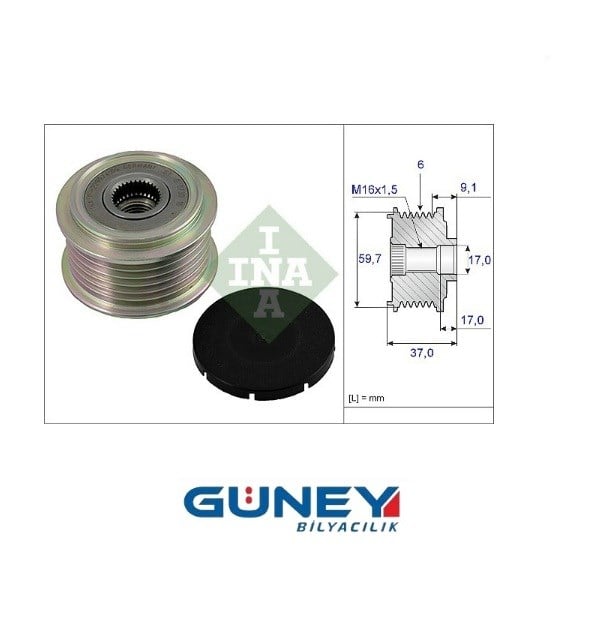 INA 535001710 (RVL 55253)F-229974,4 GTS OAP7085