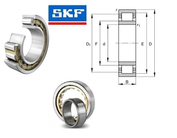NU2317 85X180X60 SİLİNDİRİK MAKARALI RULMAN