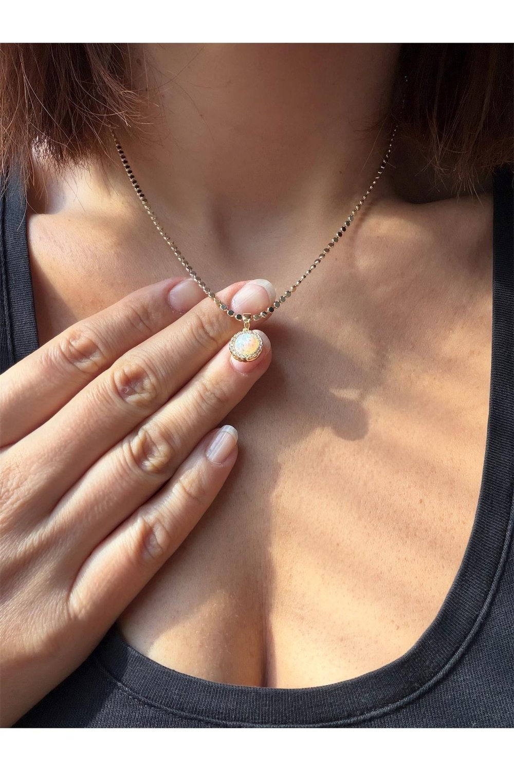14K gold renk ,ezme zincirli (toruna bırakılacak kalitede:) şık kolye💎