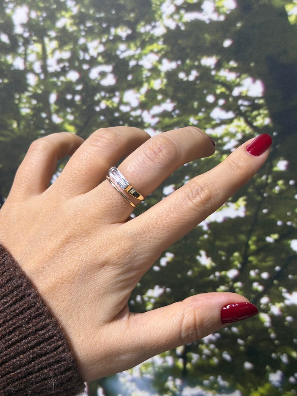 14K gold renk tasarım-1335 yüzük 🤩