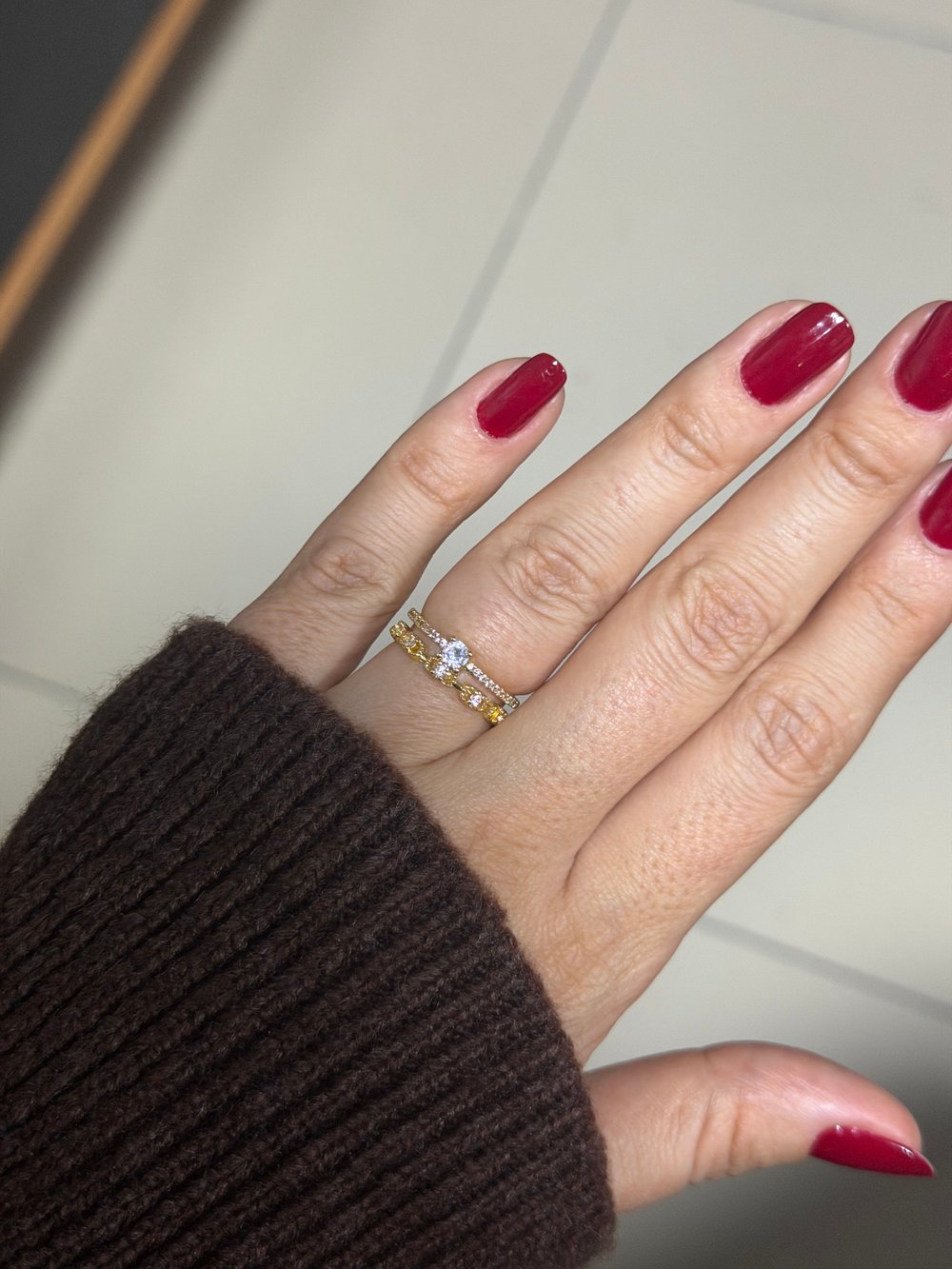 14K gold renk tasarım-1337 yüzük 😍