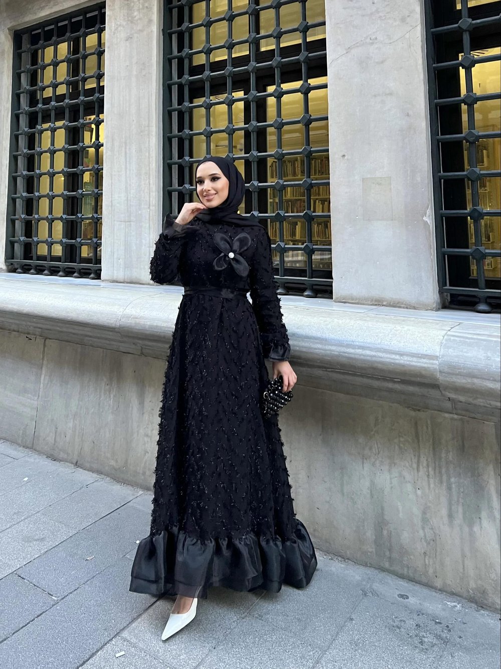 Hüma Elbise - Siyah