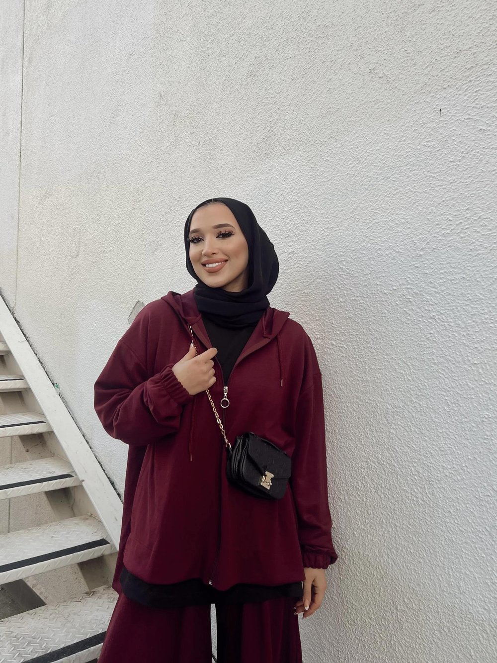 Oversize Silla Takım Bordo