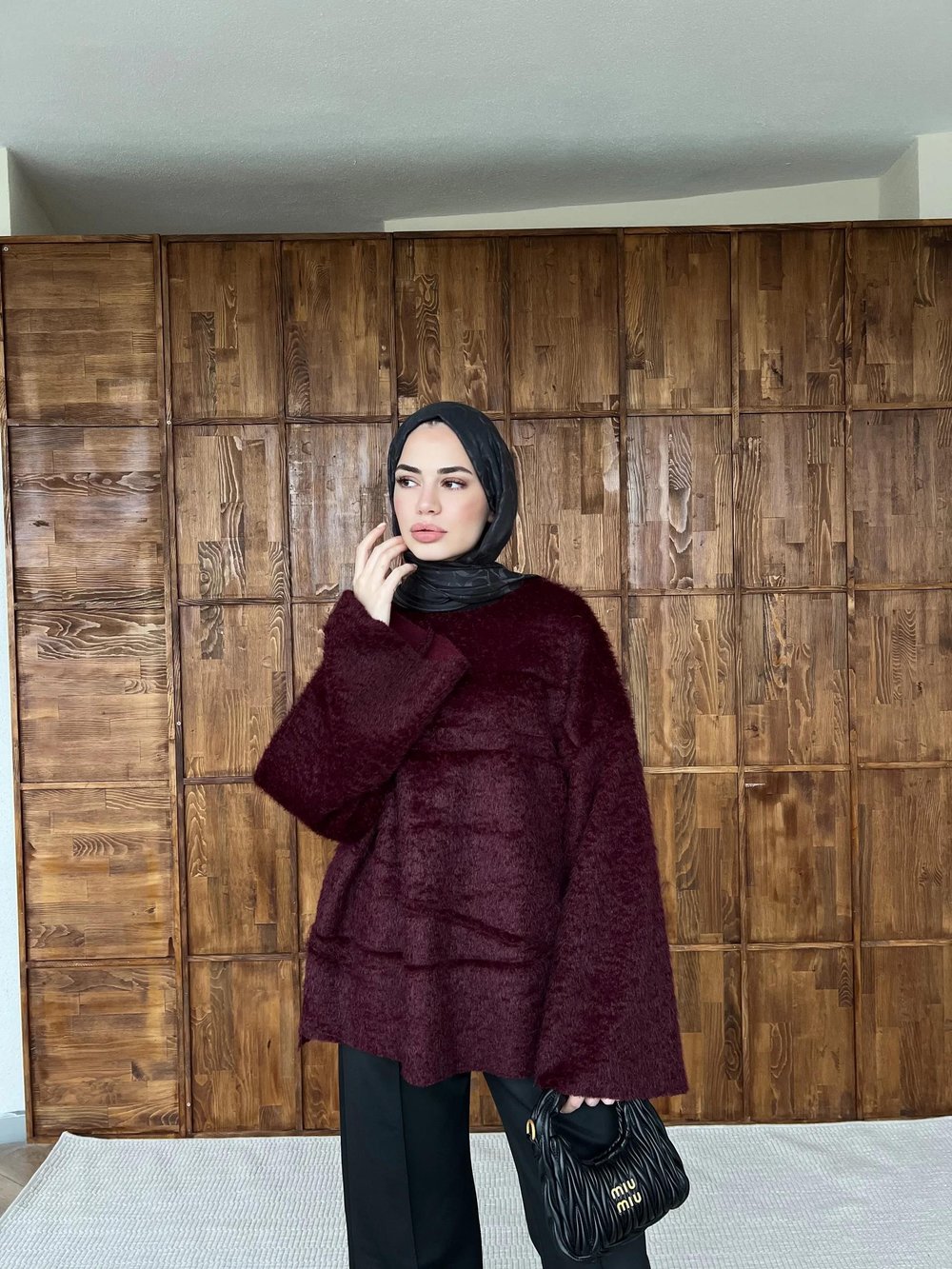 Yumoş Kazak - Bordo(ÖN SİPARİŞ)