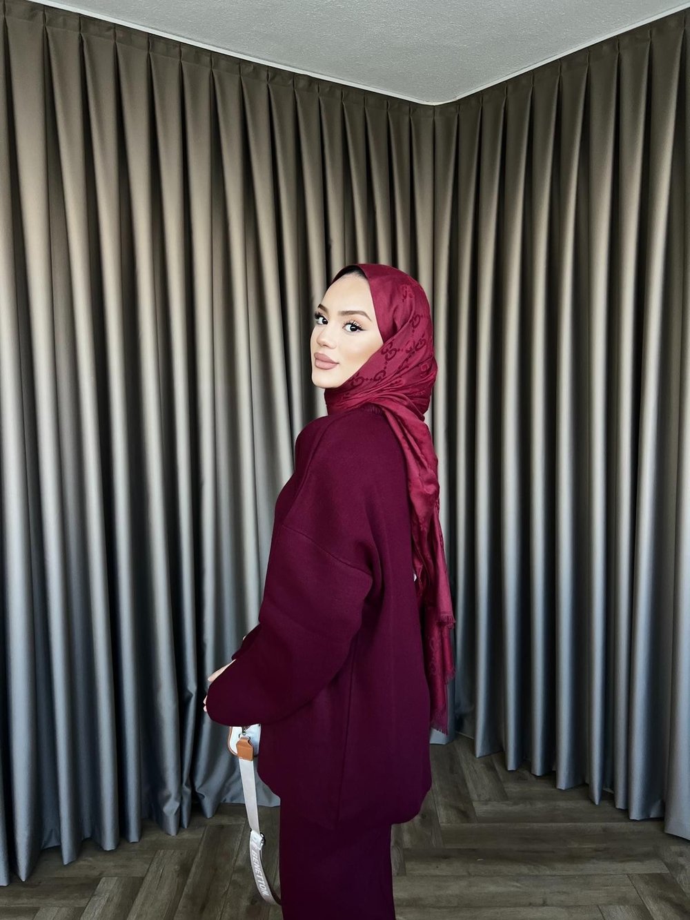 Basic Triko Takım - Bordo
