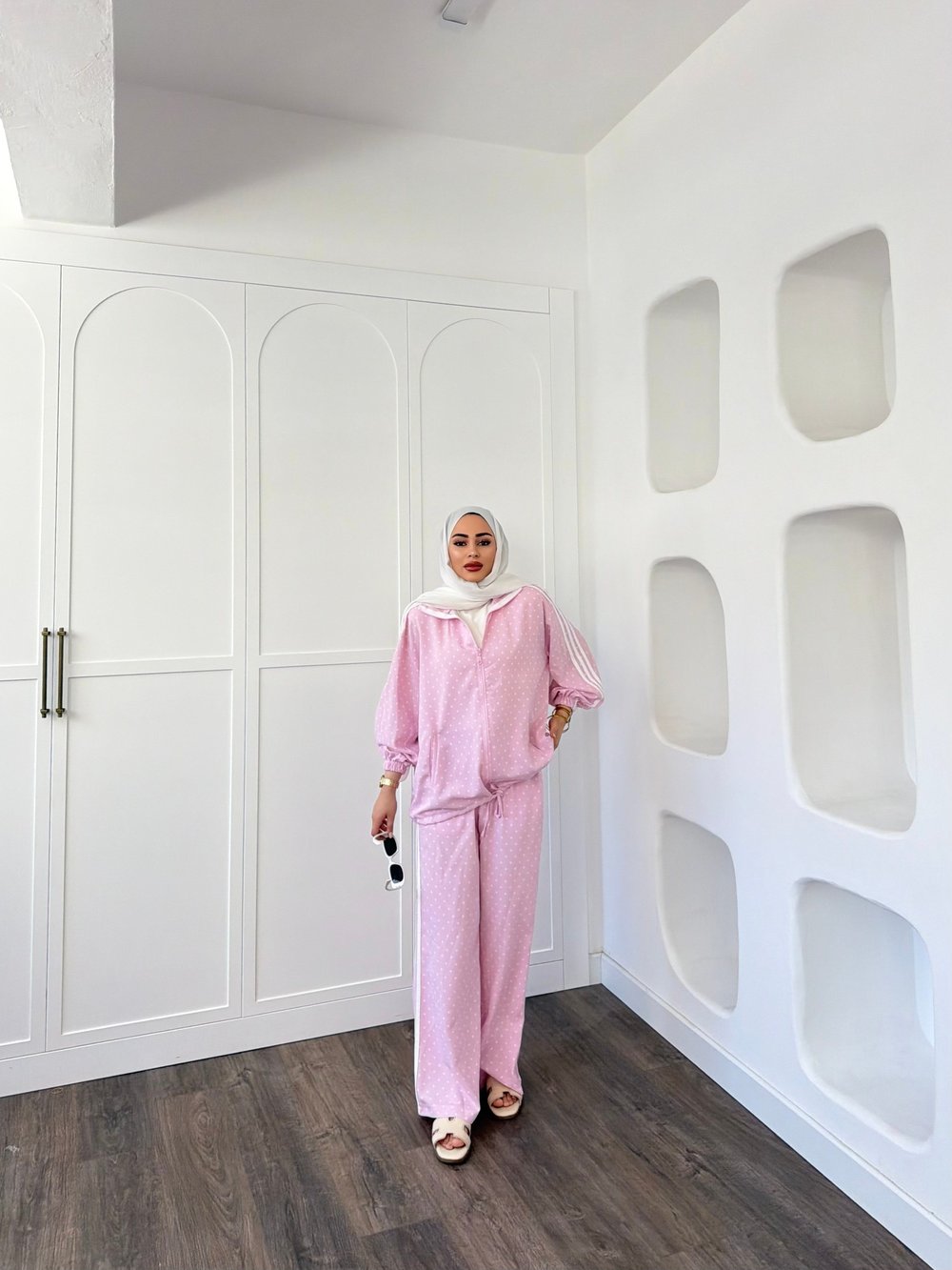Bester Puantiye Eşofman Takım - Pembe