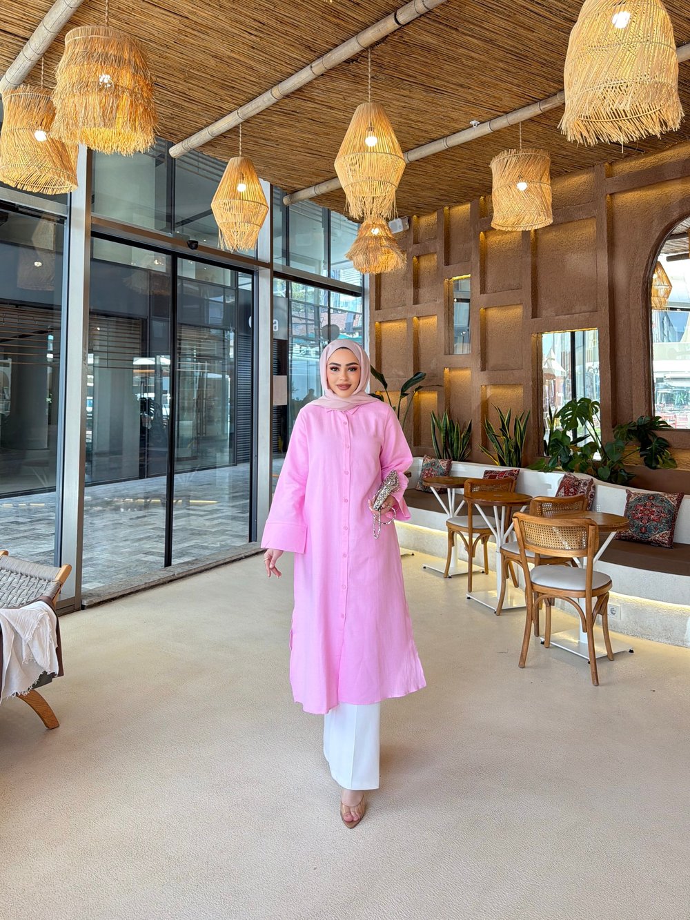 Biblo Uzun Tunik - Pembe 