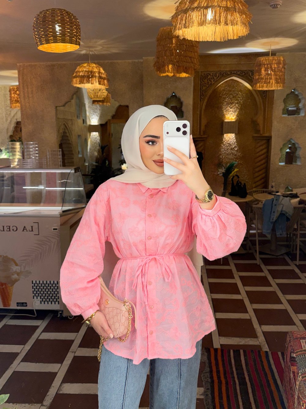 Cina Fisto Gömlek - Pembe