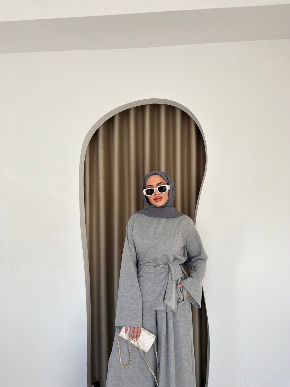 Diva Pantolonlu Takım - Gri