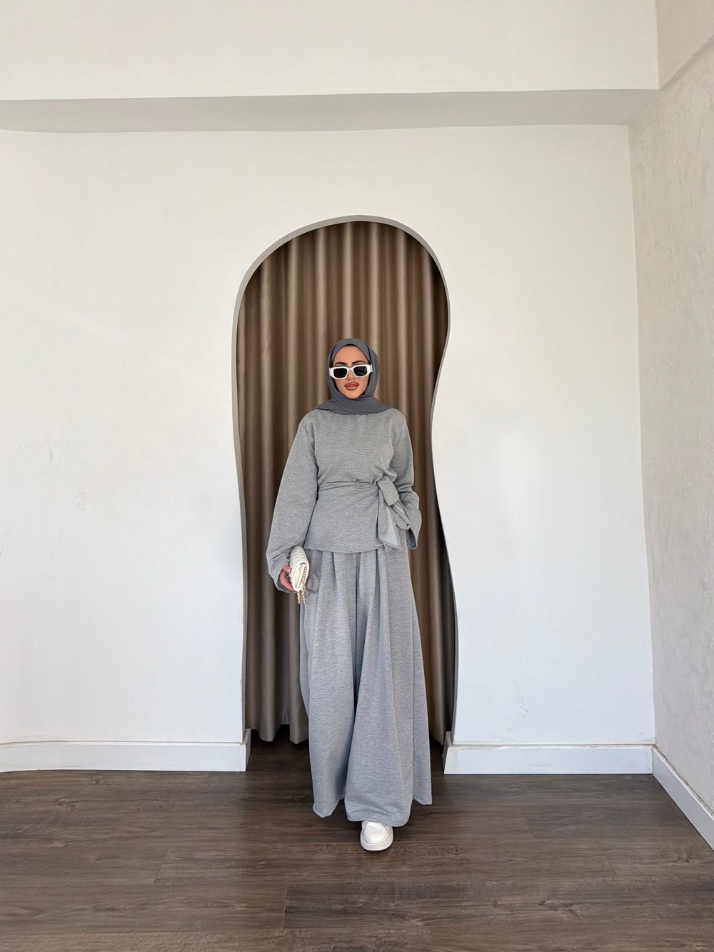 Diva Pantolonlu Takım - Gri