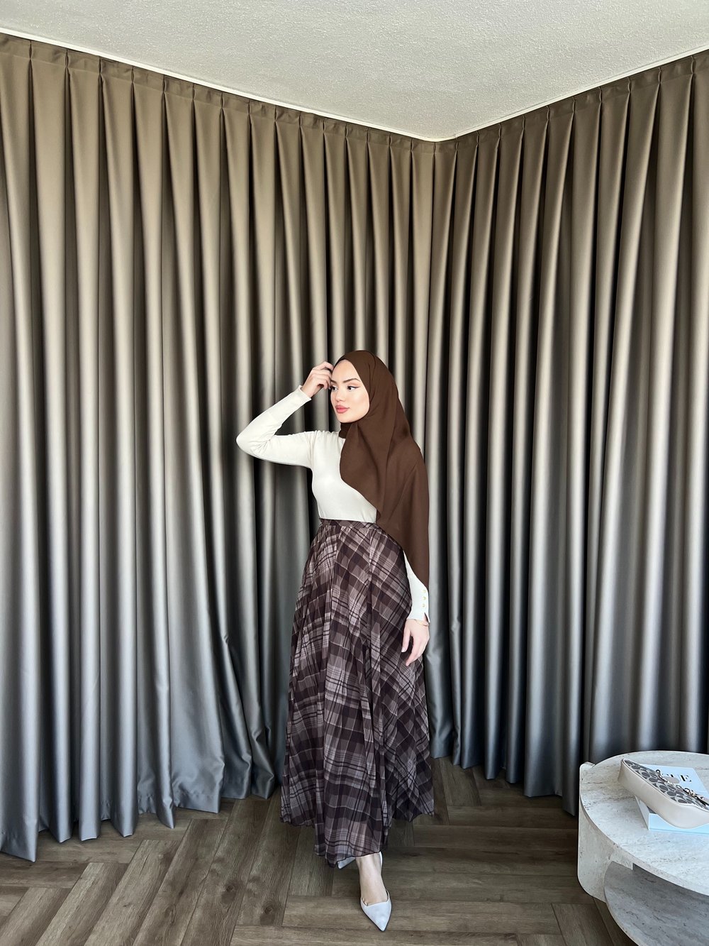 Etnik Desen Etek - KAHVE