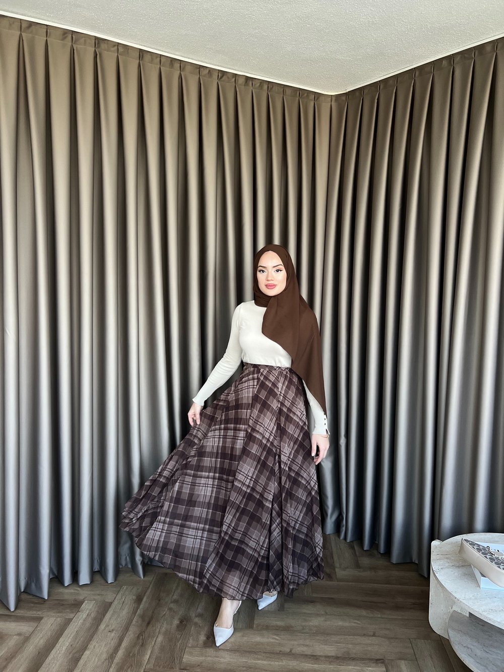 Etnik Desen Etek - KAHVE