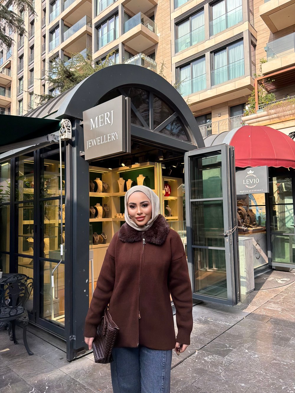 Eva Kürk Detaylı Hırka - Kahve